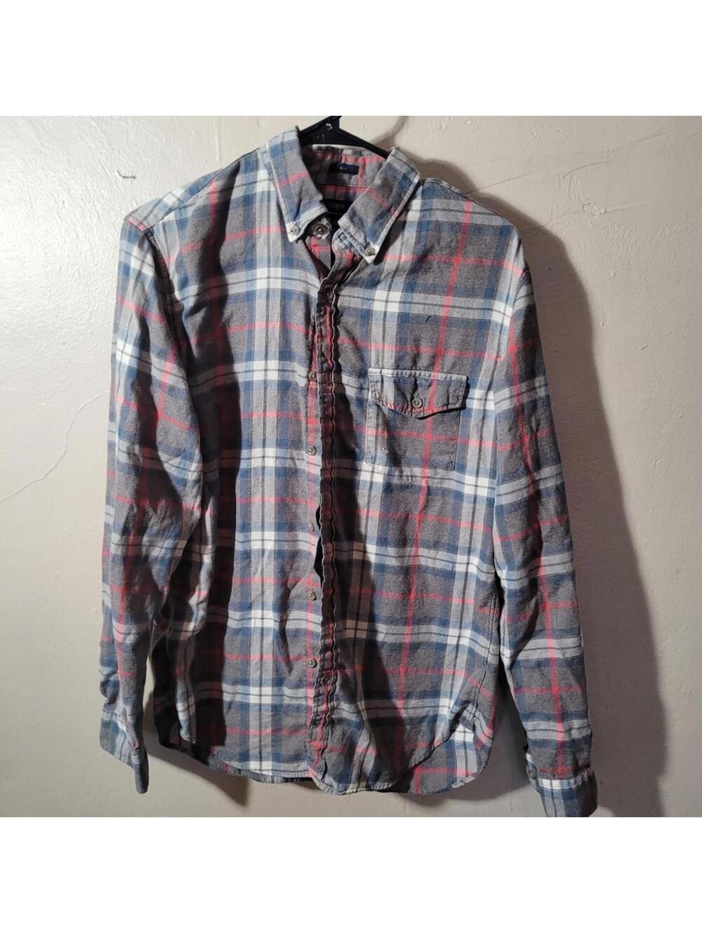 J.Crew Men's Multi and Blue Shirt